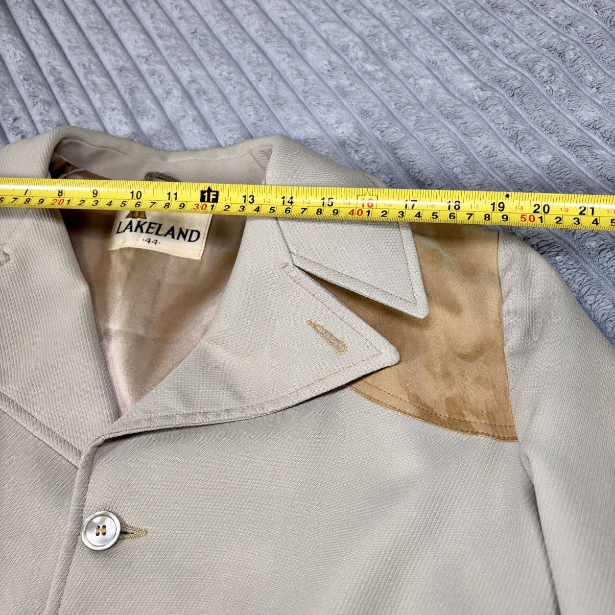 Other Vintage LAKELAND Men’s size 44 Western elbow patches jacket Size 44R - 3 Thumbnail