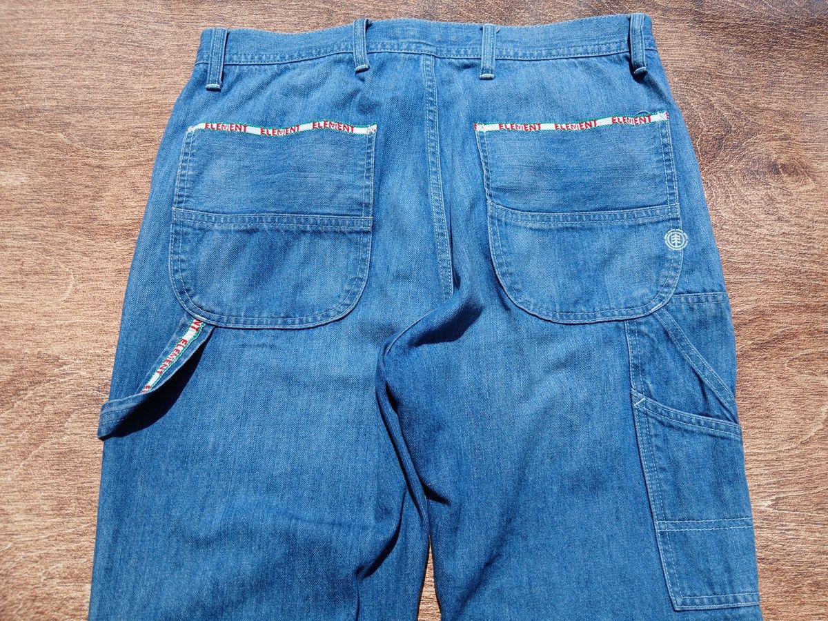 Element × JNCO ❌SOLD❌ Y2K ELEMENT Skateboards Carpenter Denim Baggy Jeans Size US 32 / EU 48 - 3 Thumbnail