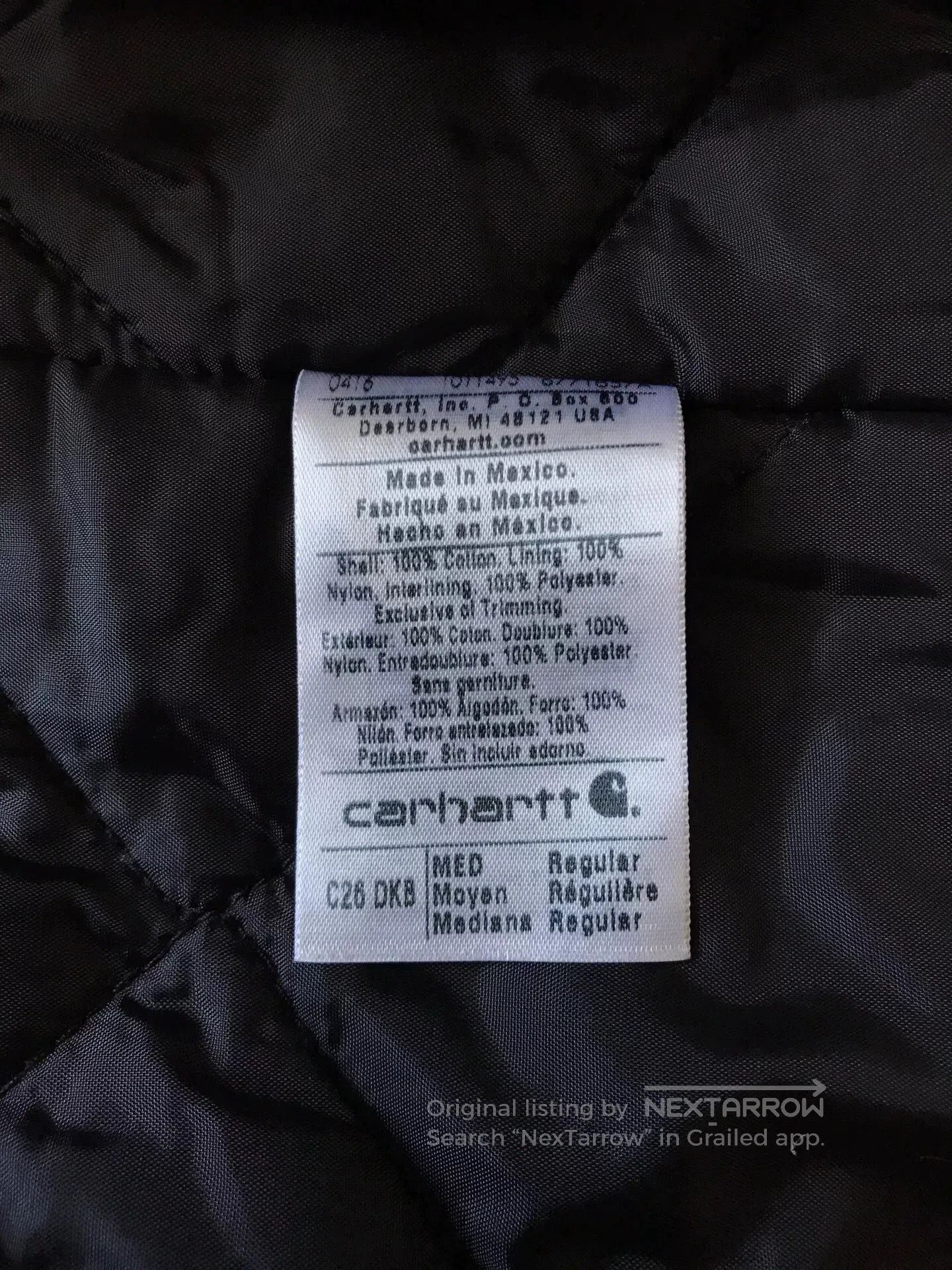 Carhartt Carhartt C26 DKB Washed Canvas Work Jacket. Size US M / EU 48-50 / 2 - 9 Thumbnail