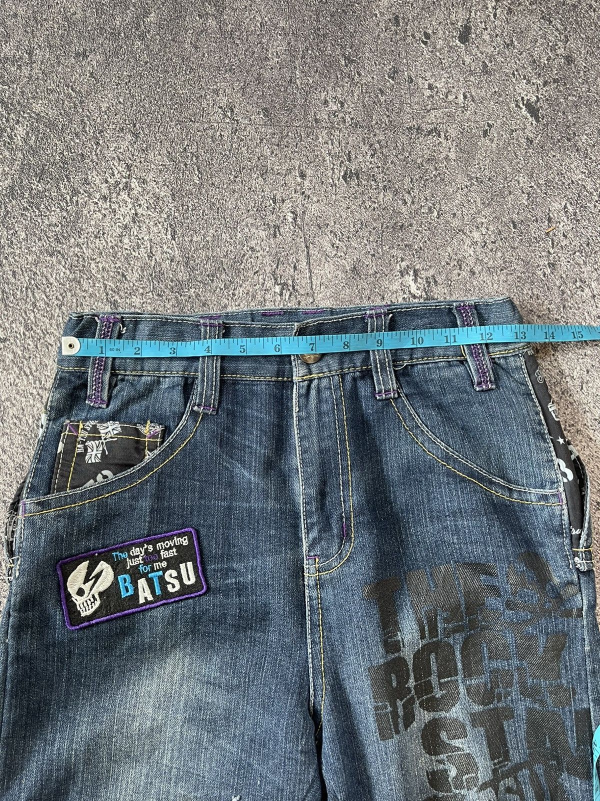 Japanese Brand Y2k Ba-tsustudio ifsixwasnine style skull Size US 26 / EU 42 - 11 Thumbnail