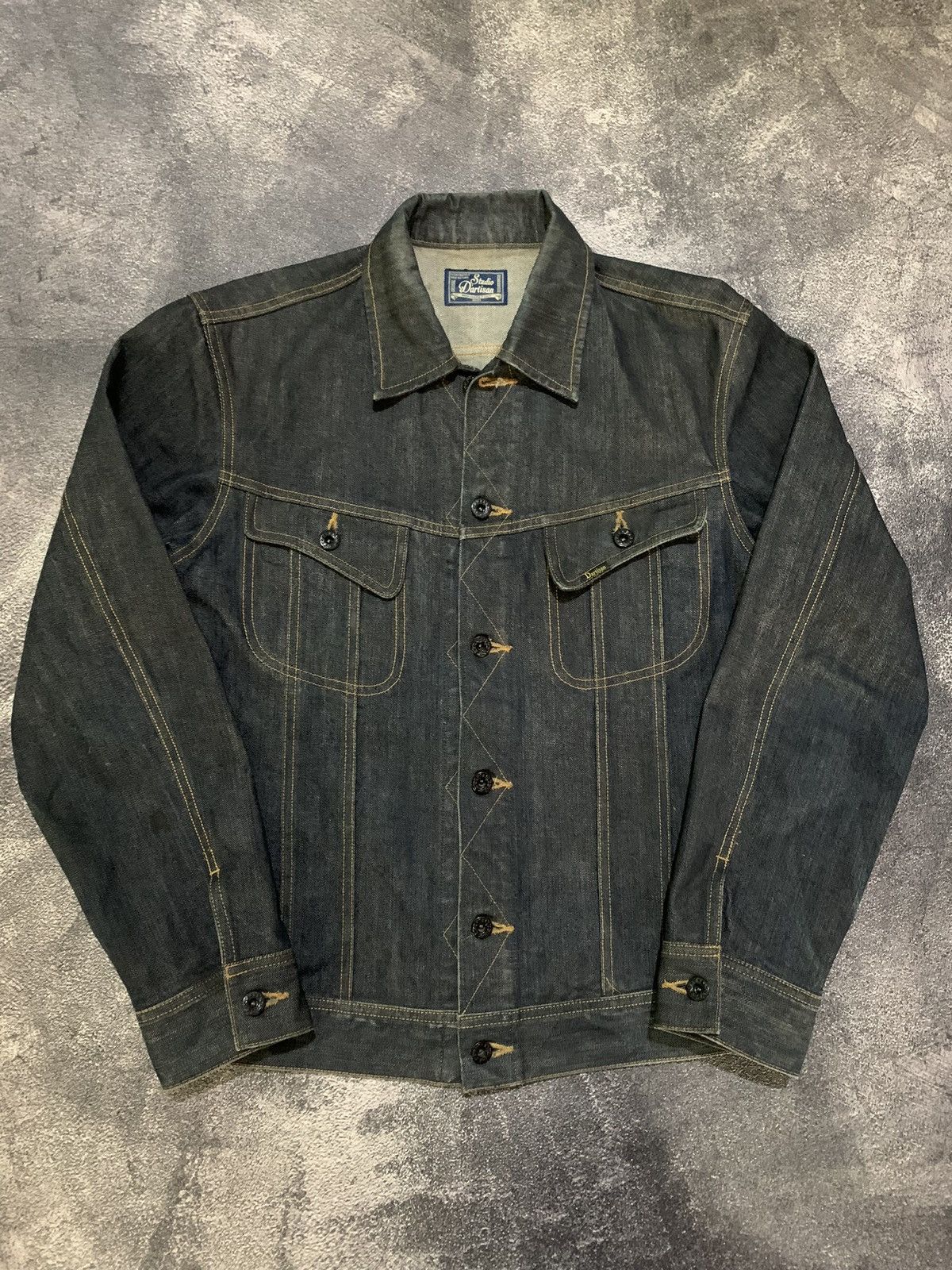 Studio D'Artisan 💎 Studio D'Artisan D4386 Denim Jacket Size US M / EU 48-50 / 2 - 2 Thumbnail