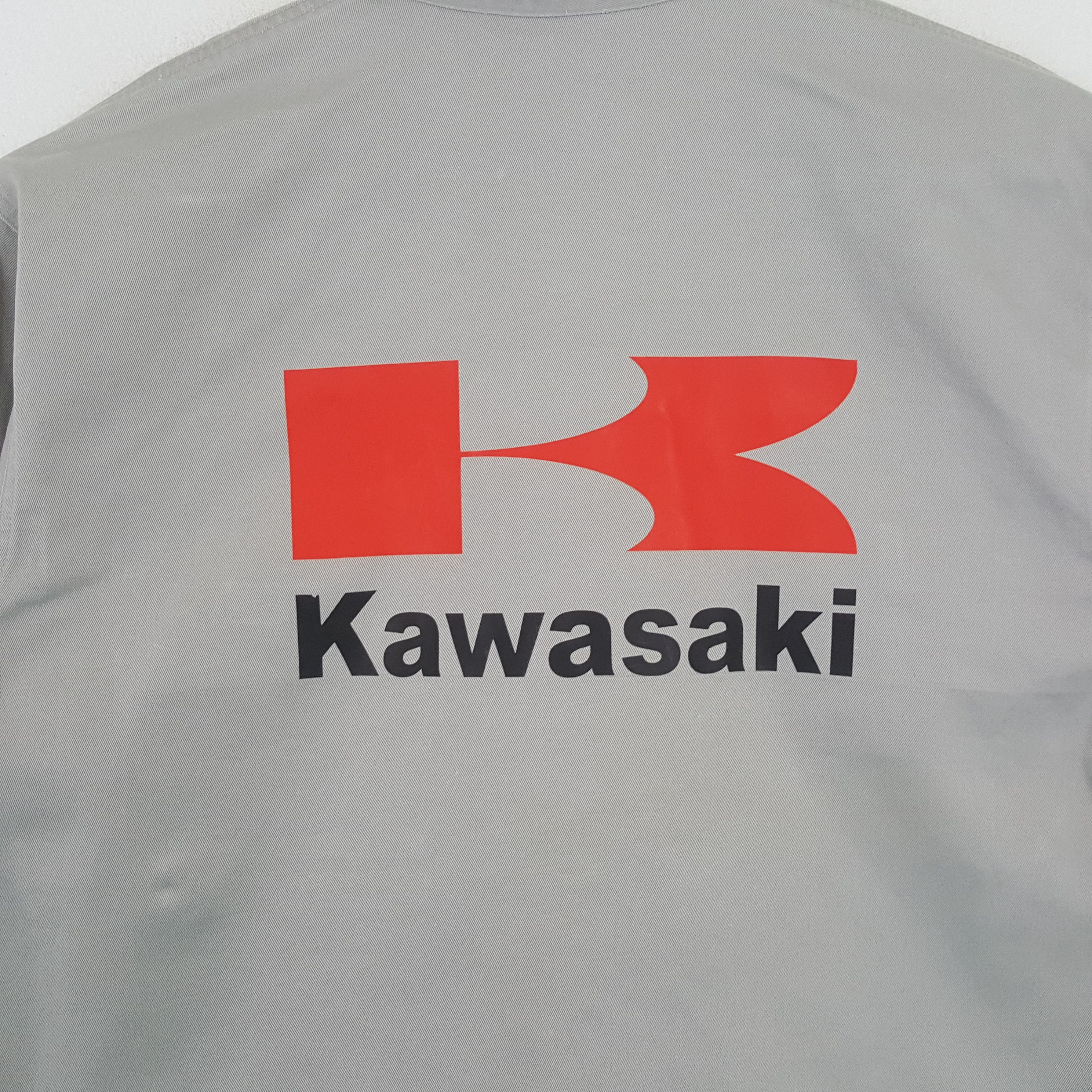 Japanese Brand × Vintage KAWASAKI Japanese Motorsports Custom Art Jacket Size US L / EU 52-54 / 3 - 2 Thumbnail