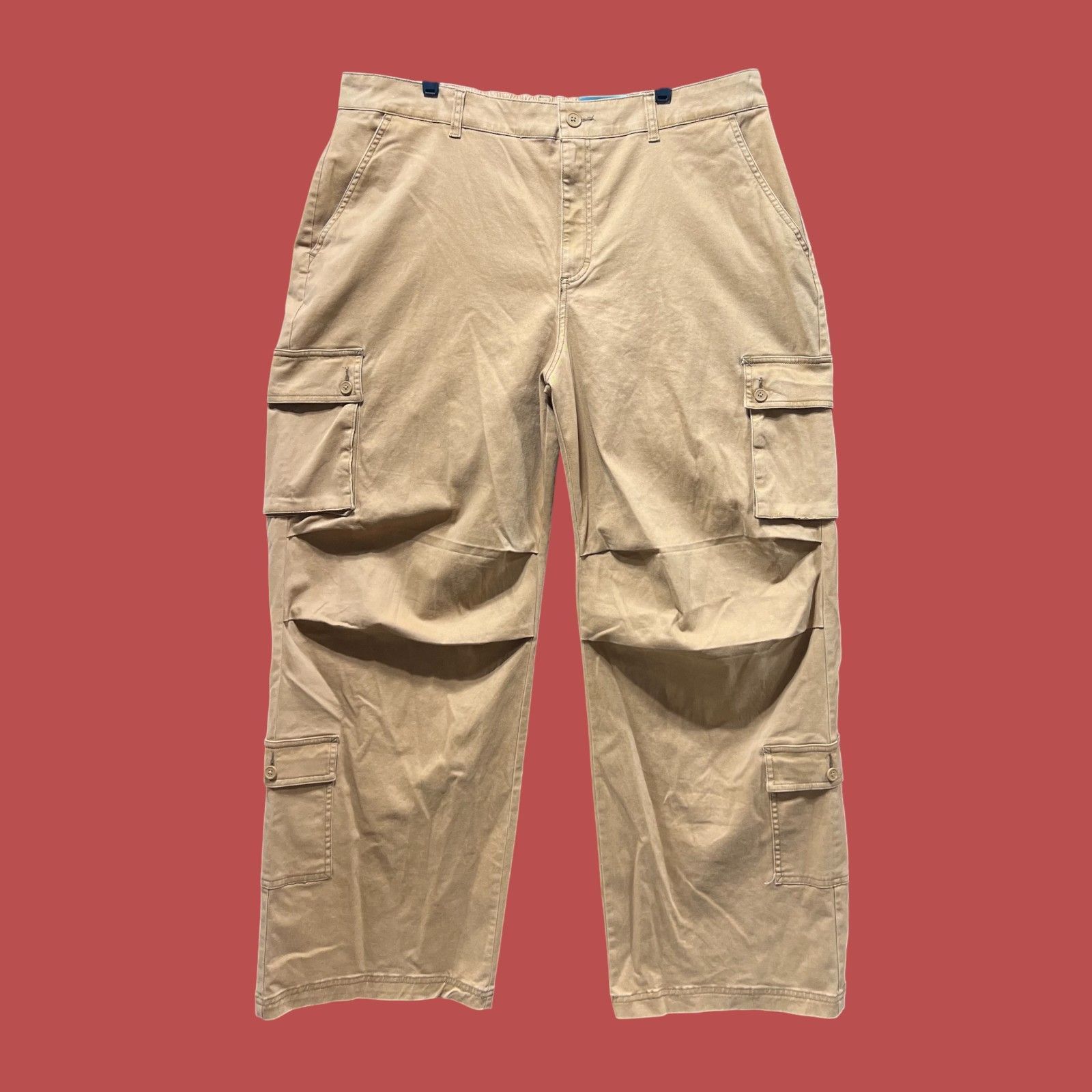 Other Wild Fable - Women's High-Rise Cargo Pants - Light Brown - 1 Size 40" / US 18 - 1 Thumbnail