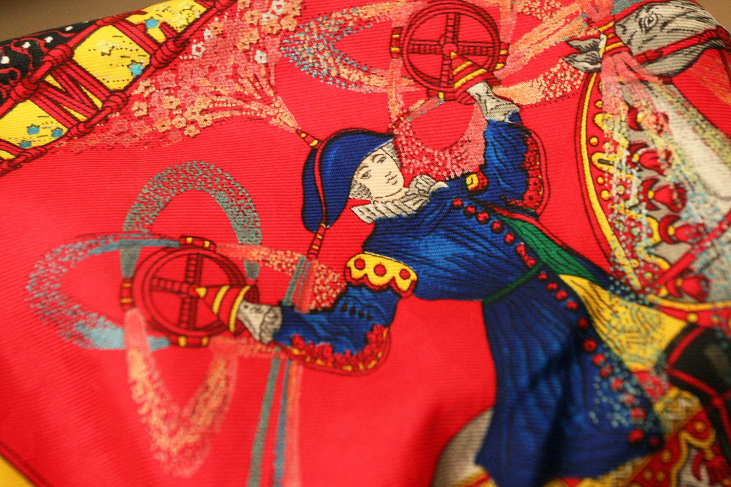 Hermes Vintage Hermes 1987 Silk Pochette GAVROCHE FEUX D'ARTIFICE Size ONE SIZE - 8 Thumbnail