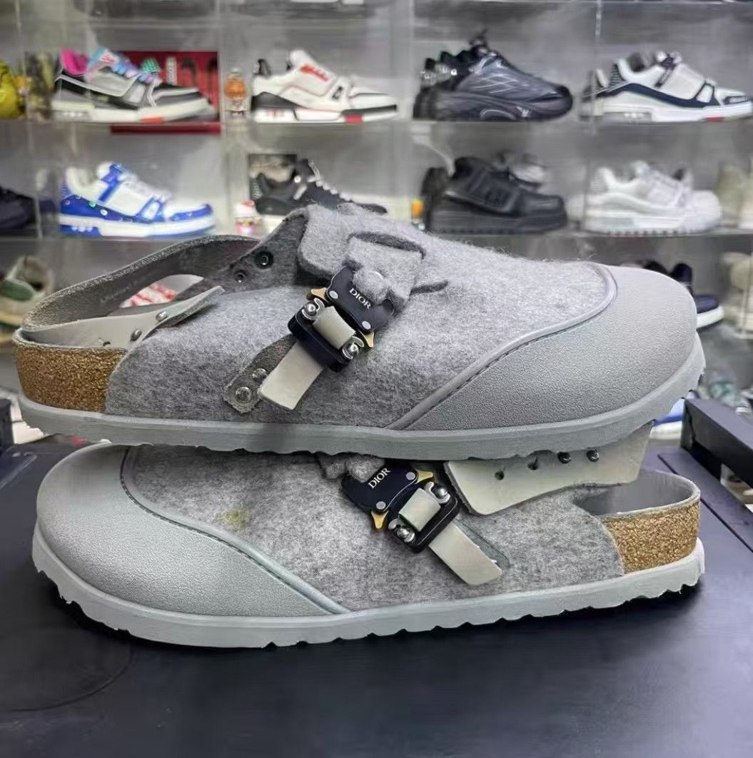 Dior Dior Dior Birkenstock Tokio Mules in Grey-2507 Size US 10 / EU 43 - 6 Thumbnail