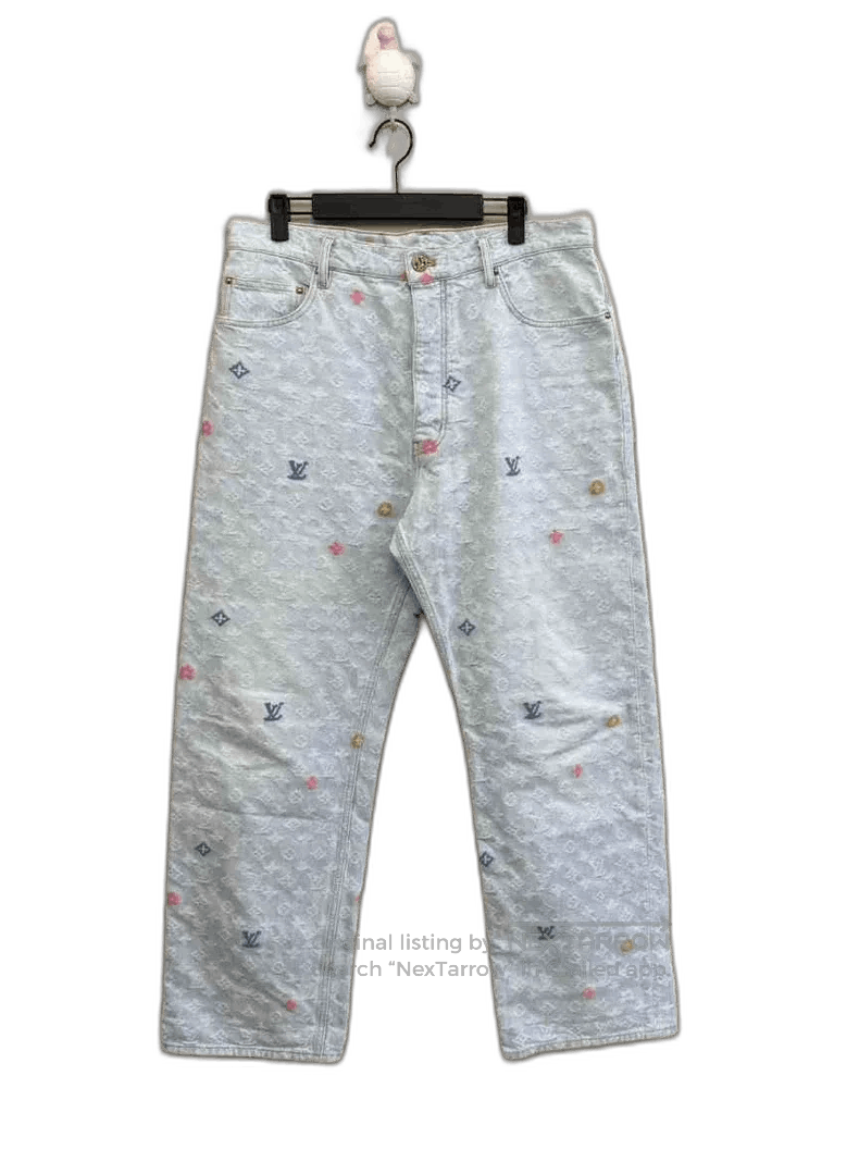 Louis Vuitton Louis Vuitton Tyler Rainbow Logo Jeans. Size US 32 / EU 48 - 1 Thumbnail