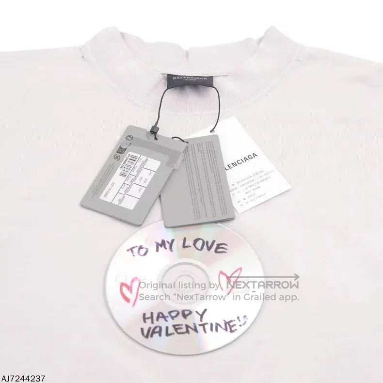 Balenciaga Balenciaga CD Print Short Sleeve Tee. Size US L / EU 52-54 / 3 - 3 Thumbnail