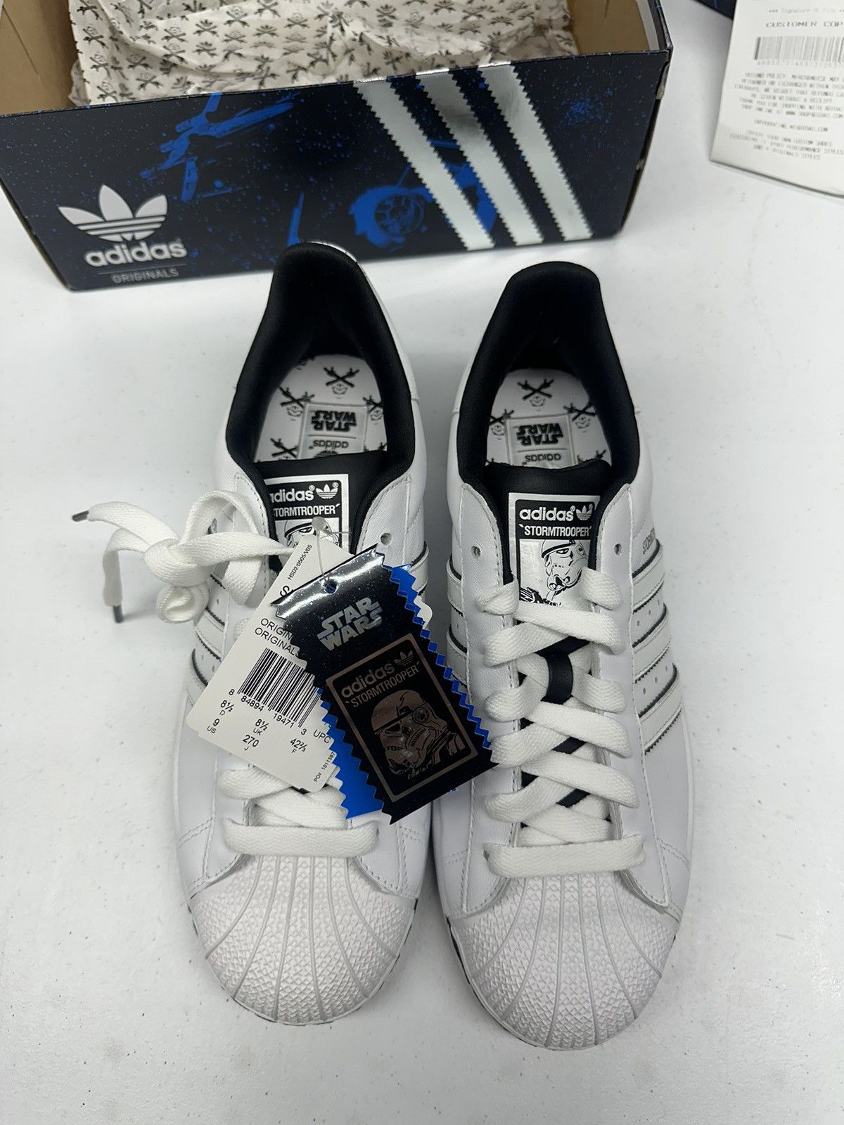 Adidas Star Wars Adidas x Star Wars Superstar 2 Stormtrooper size 9 Grailed