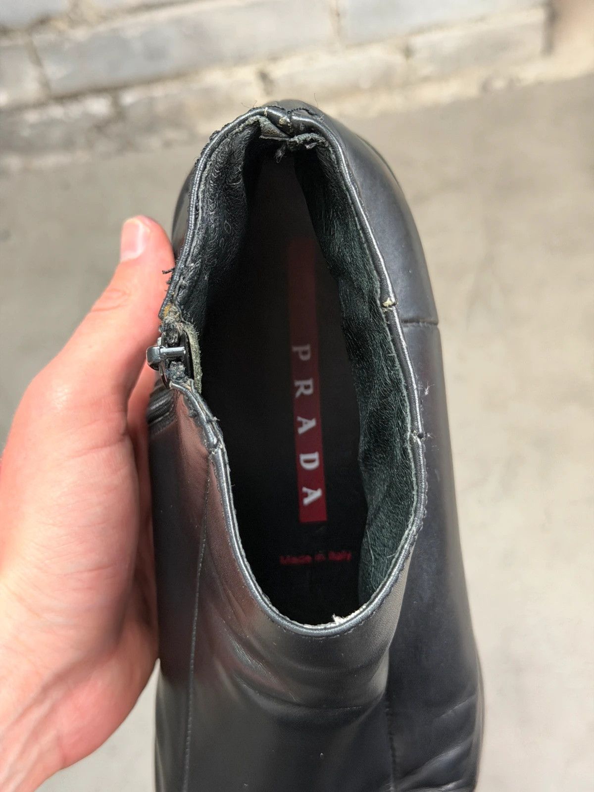 Prada Prada 90’s square toes archive high top leather boots Size US 9.5 / EU 42-43 - 11 Thumbnail