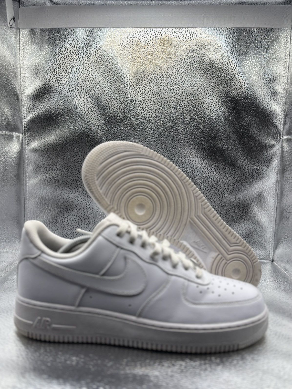 Nike Air Force 1 low triple white Size US 10 / EU 43 - 1 Thumbnail