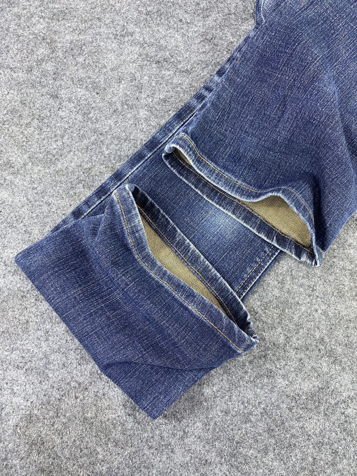 Edwin × Jean × Vintage Miss Edwin Blue Wash Flare Jeans - J986 Size 26" / US 2 / IT 38 - 14 Thumbnail