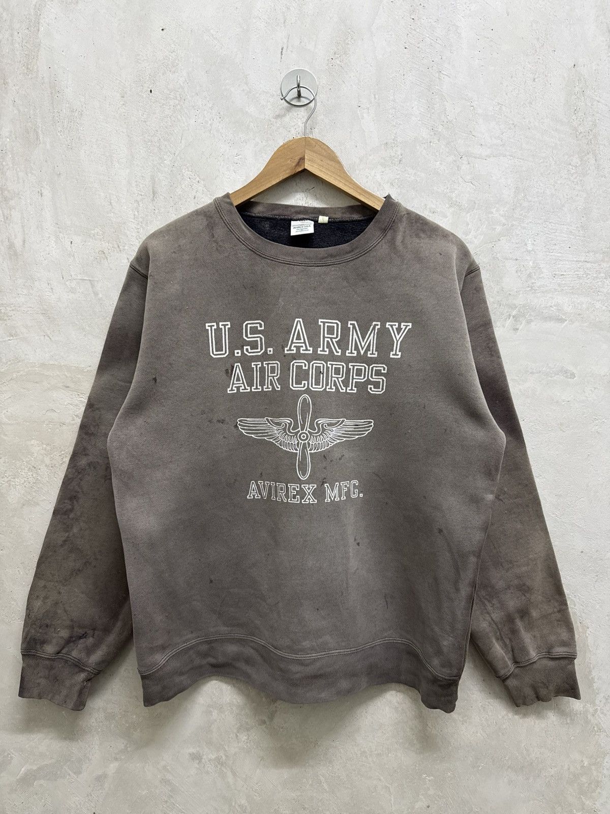 Avirex Thrashed Avirex USA Sun Faded Crewneck Size US L / EU 52-54 / 3 - 1 Thumbnail