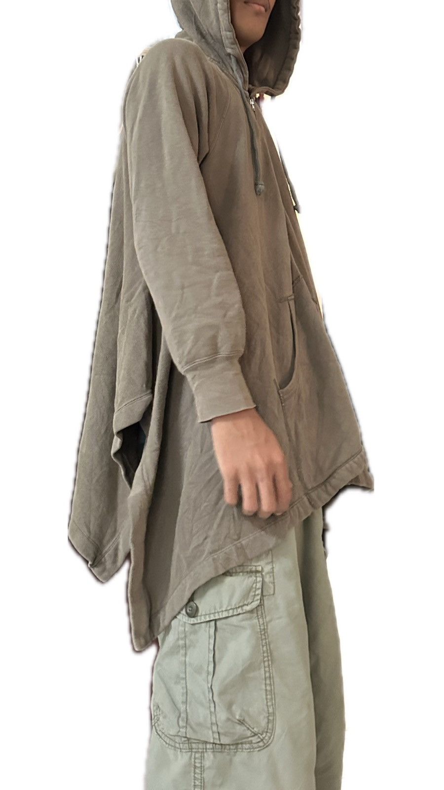 Issey Miyake Zucca by Issey Miyake Cape Sweater Army Green Size US M / EU 48-50 / 2 - 7 Thumbnail