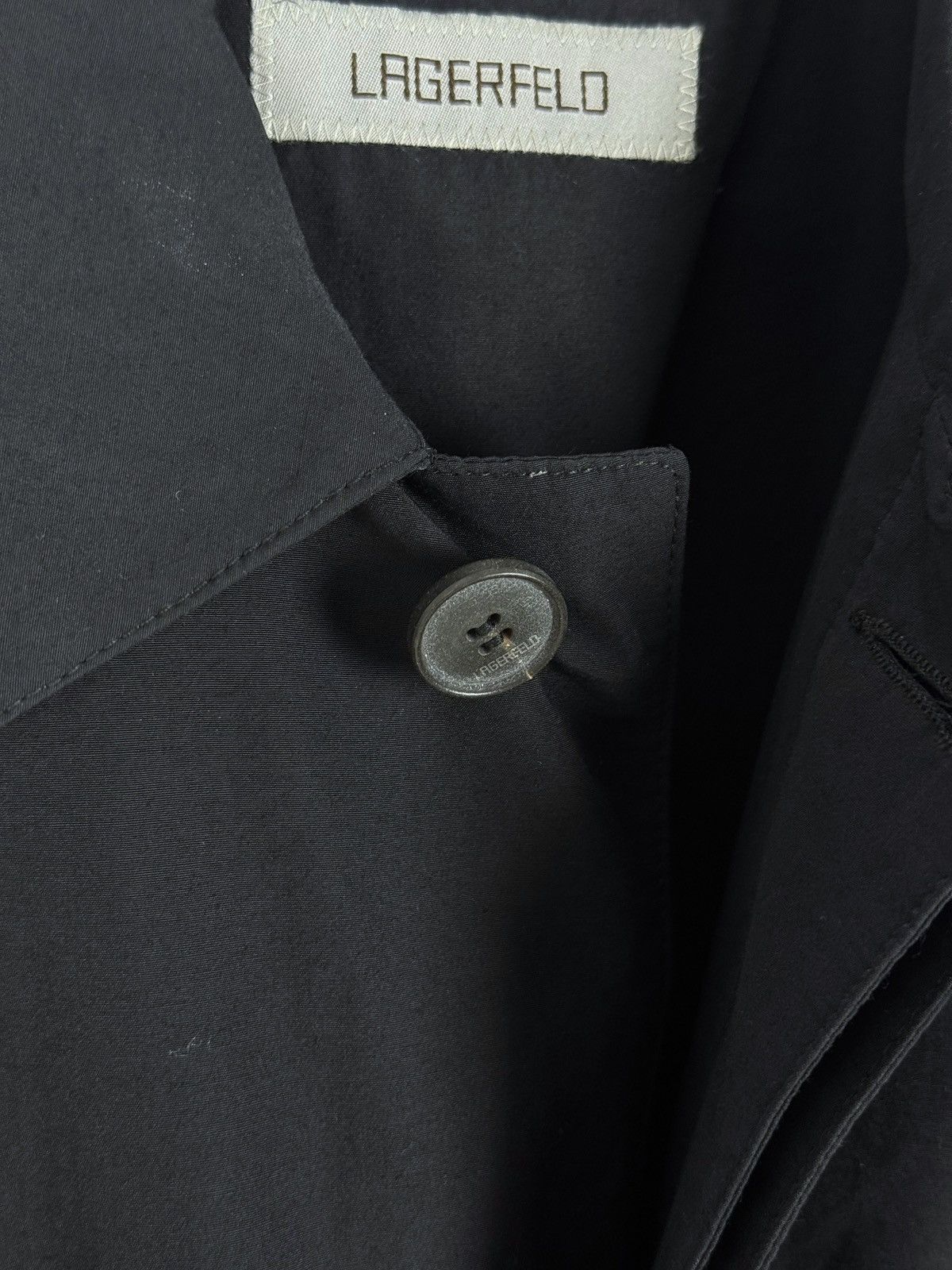Karl Lagerfeld Vintage Lagerfeld Lightweight Cotton/Nylon Trench Coat Size US M / EU 48-50 / 2 - 8 Thumbnail