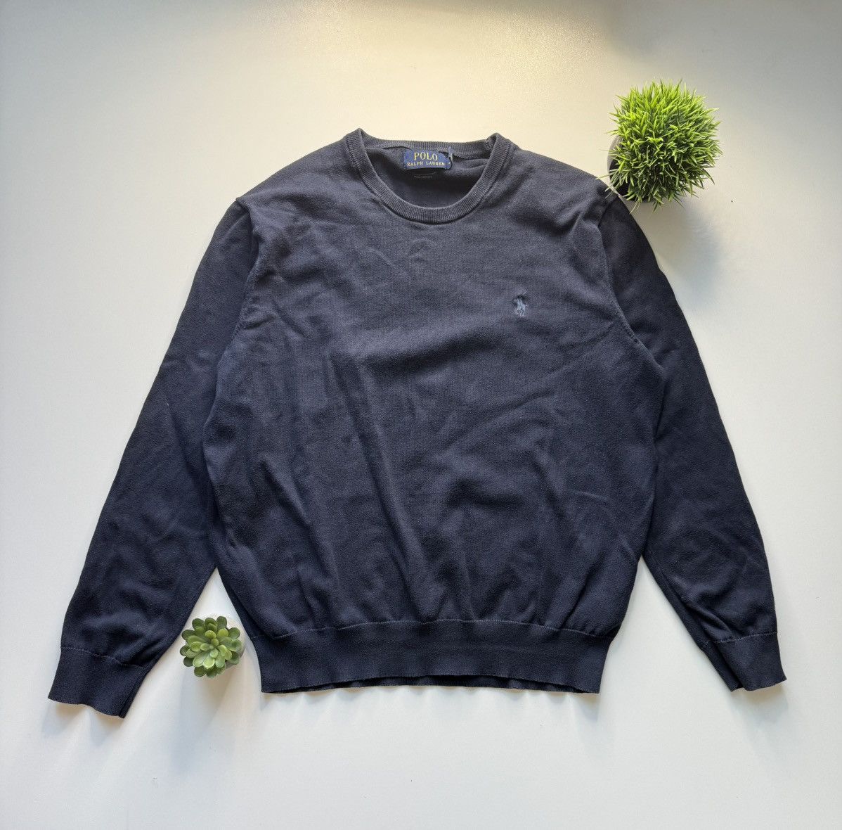 Polo Ralph Lauren POLO RALPH LAUREN NAVY SWEATER SIZE M CLASSIC LOOK UNISEX Size US M / EU 48-50 / 2 - 1 Thumbnail