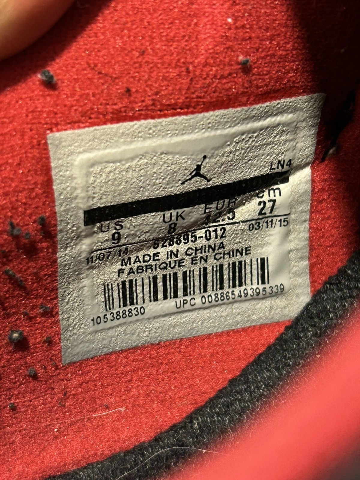 Jordan Brand Jordan 11 Retro Low ‘Bred’ Size US 9 / EU 42 - 6 Thumbnail