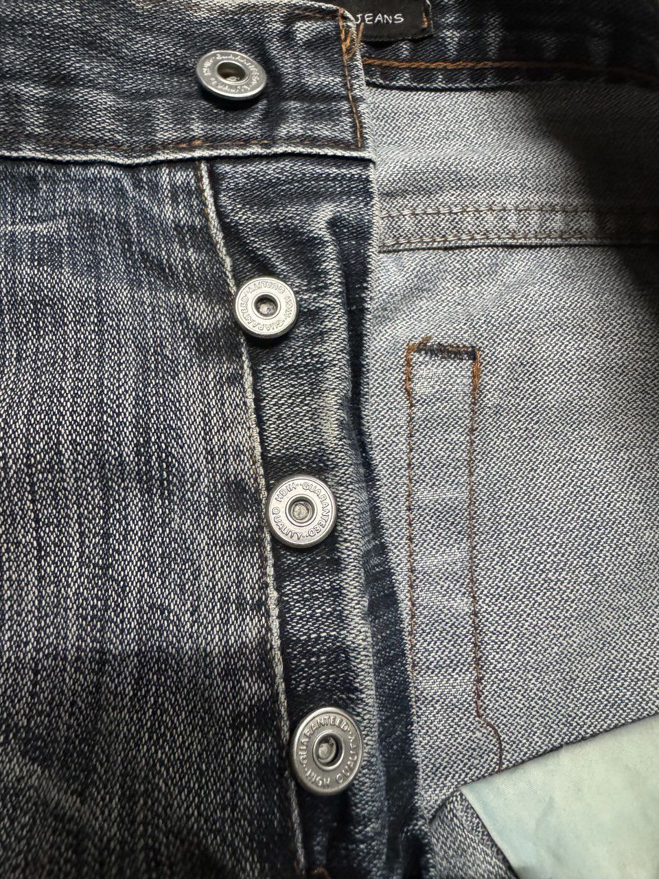 Other Vintage 90s Style Japanese Rusty Mudwash Thrashed Style Jean Size US 32 / EU 48 - 9 Thumbnail