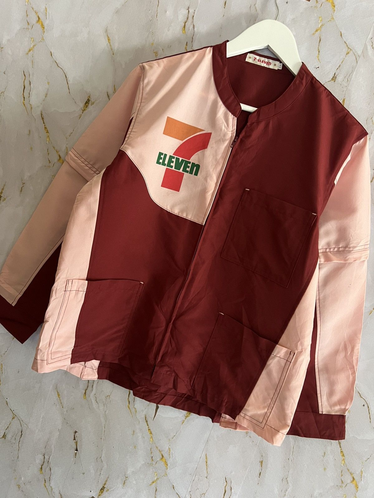 Japanese Brand Vintage 7-Eleven Button Up Shirt – Workwear Uniform Size US L / EU 52-54 / 3 - 7 Thumbnail