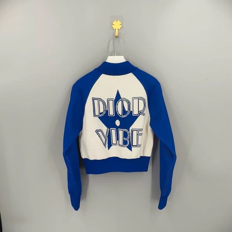Dior Dior dior vibe blue logo cropped jacket-2507 Size US S / EU 44-46 / 1 - 2 Thumbnail