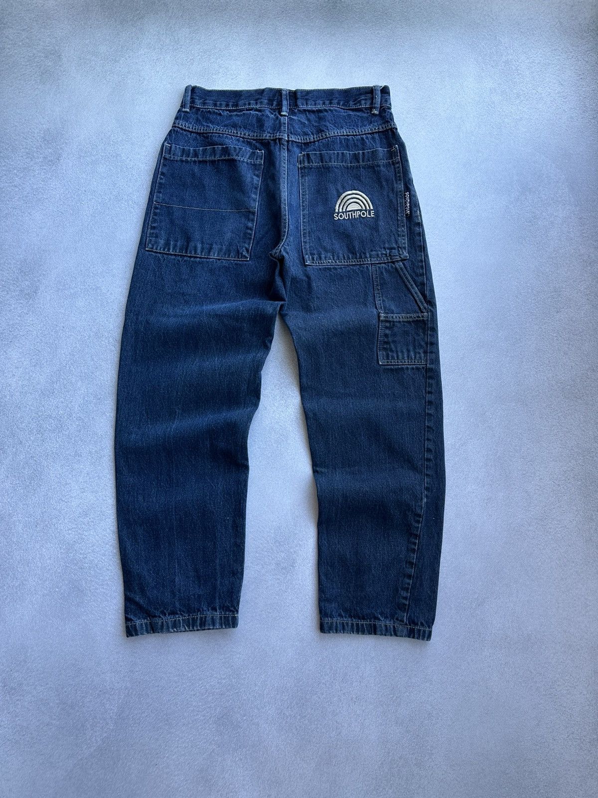Vintage SouthPole Mens SK8 Baggy Straight Jeans Sz 32