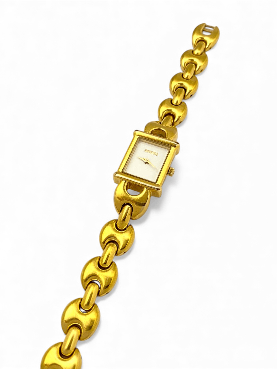 Gucci Gucci GG Horsebit Chain Gold Plated Tank Watch Vintage Size ONE SIZE - 3 Thumbnail