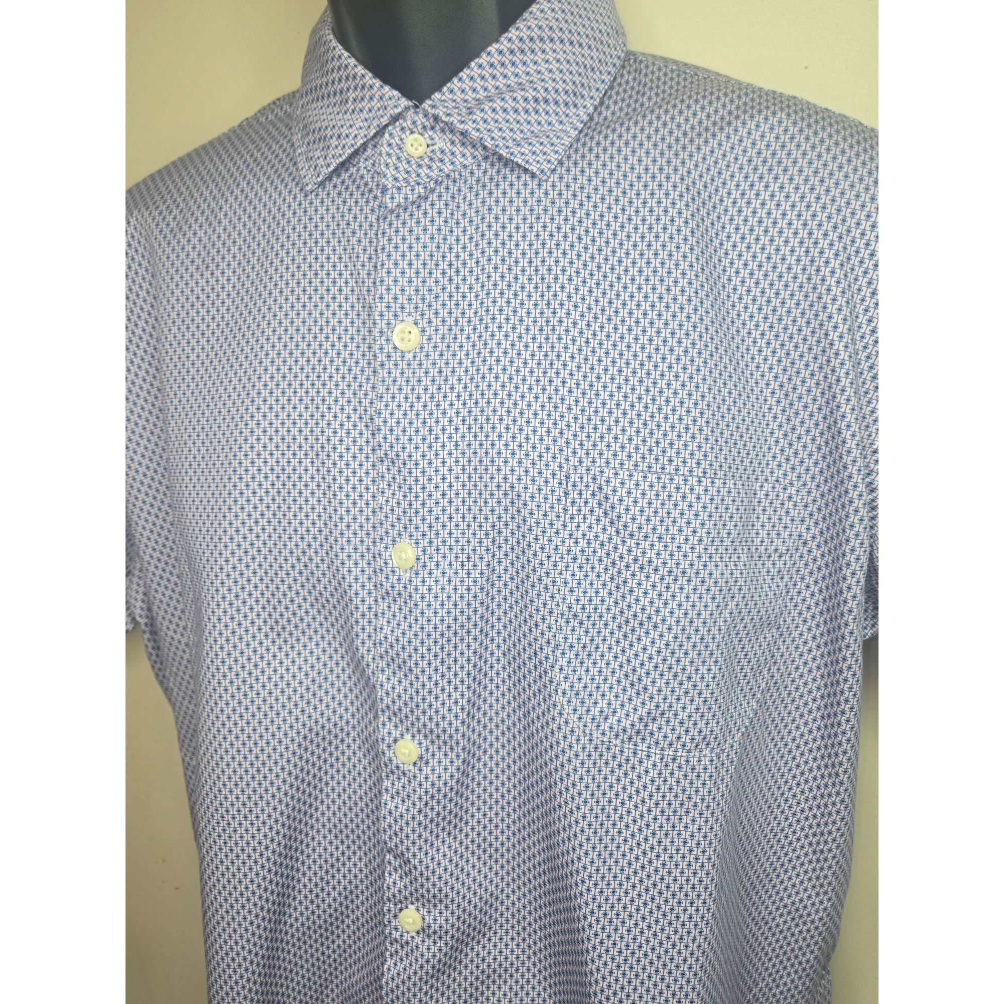Peter Millar Peter Millar Men's Large Shirt 100% Cotton Purple Pattern Sh Size US L / EU 52-54 / 3 - 2 Thumbnail