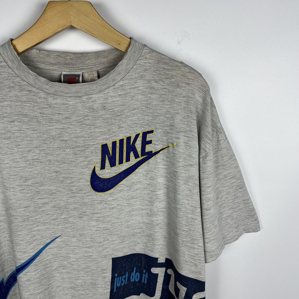 Nike Vintage Nike rare USA multi-logo y2k tee 90’s Size US M / EU 48-50 / 2 - 2 Thumbnail