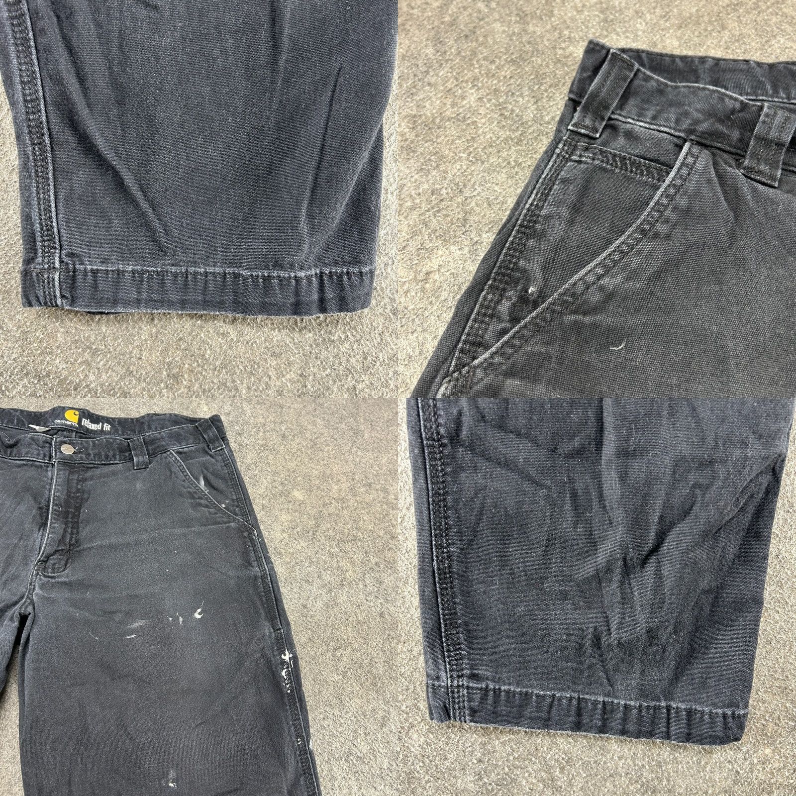 Carhartt VINTAGE Carhartt Pants Men 36x30 Black Carpenter Relaxed Fit Rugged Flex Heavy Canvas Size US 36 / EU 52 - 8 Thumbnail
