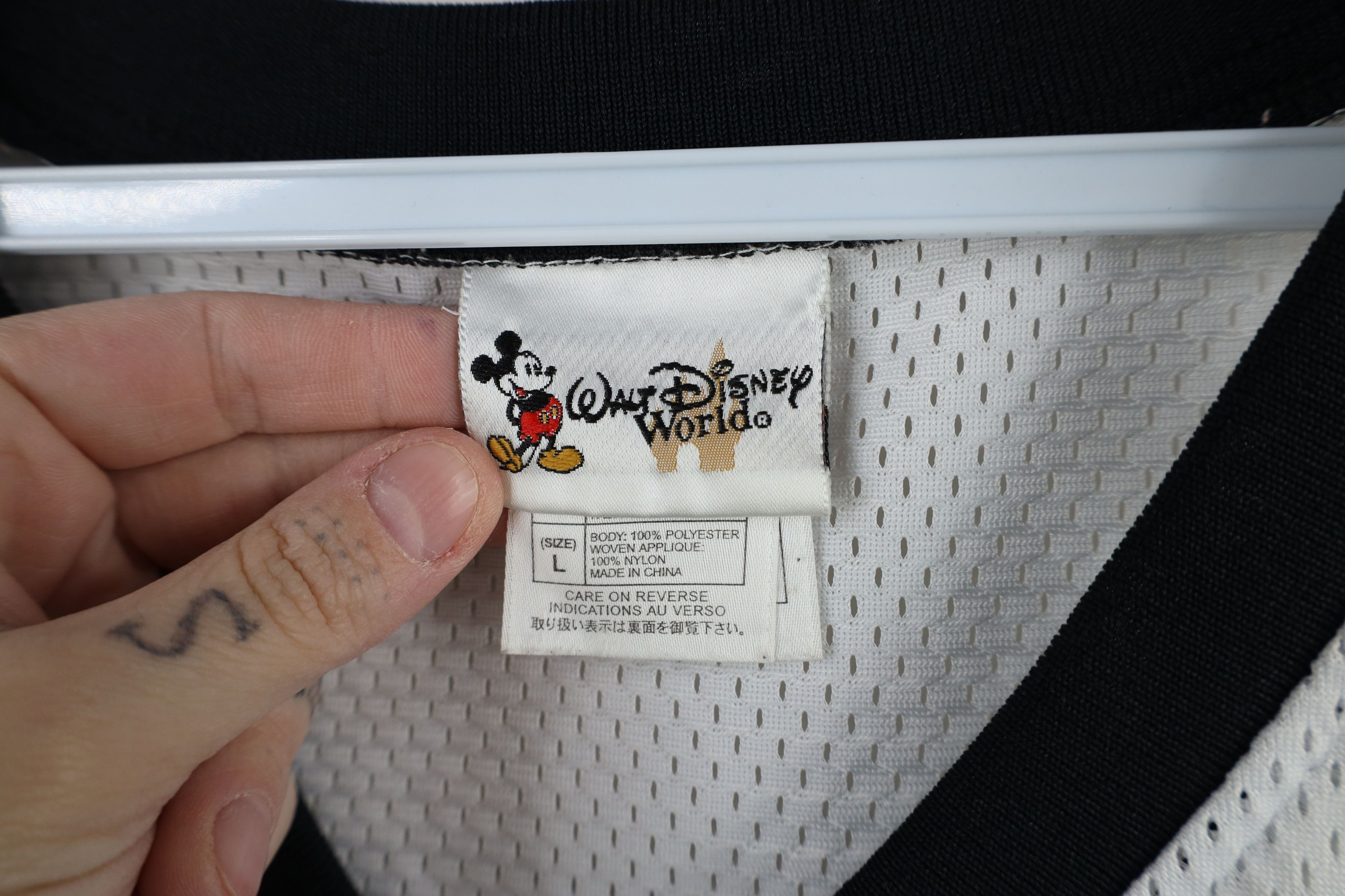 Disney × Vintage Vintage 90s Y2K Disney Mickey Mouse Fire Flames Jersey Size US L / EU 52-54 / 3 - 7 Thumbnail
