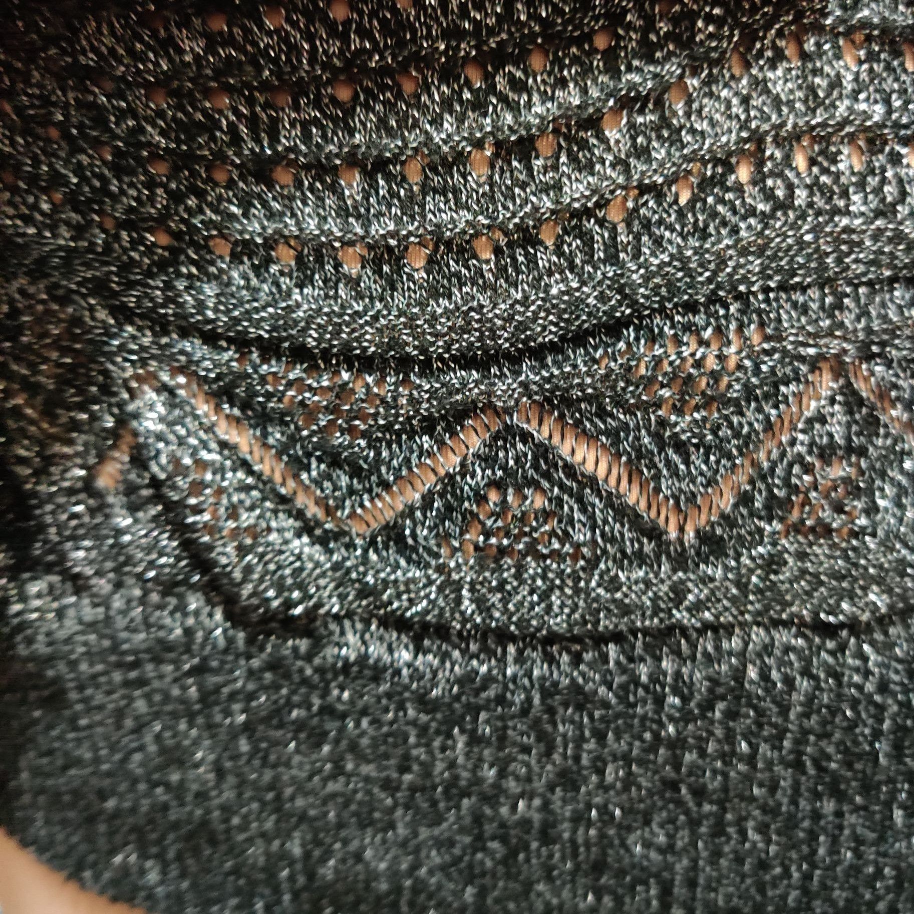 Vintage Cathy Daniels L Vintage Y2K Black Metallic Knit Cowl Neck 3/ Size L / US 10 / IT 46 - 9 Thumbnail