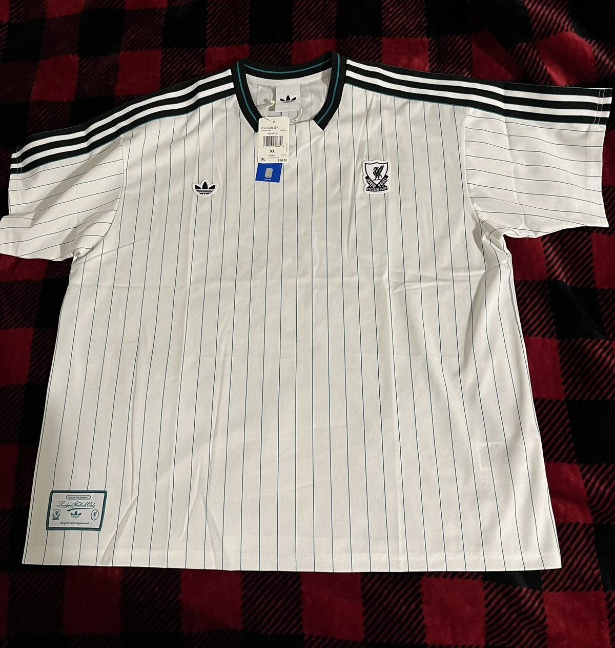 Adidas NWT Adidas LIVERPOOL FC TERRACE ICONS JERSEY Men’s Sz XL Size US XL / EU 56 / 4 - 1 Thumbnail