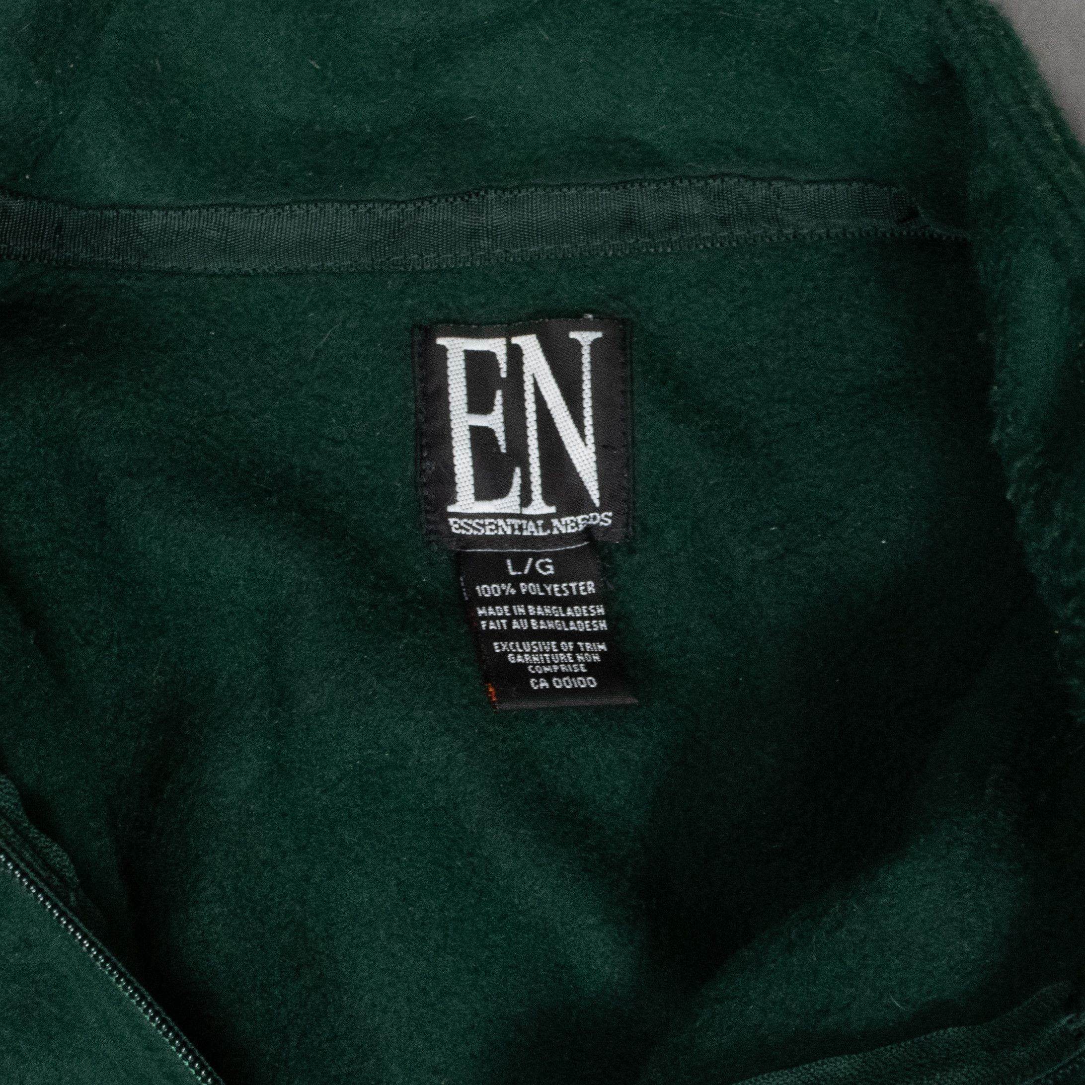 Japanese Brand Vintage VTG 1990's Forest Green Deep Pile Half Zip Sweater Size US XL / EU 56 / 4 - 5 Thumbnail