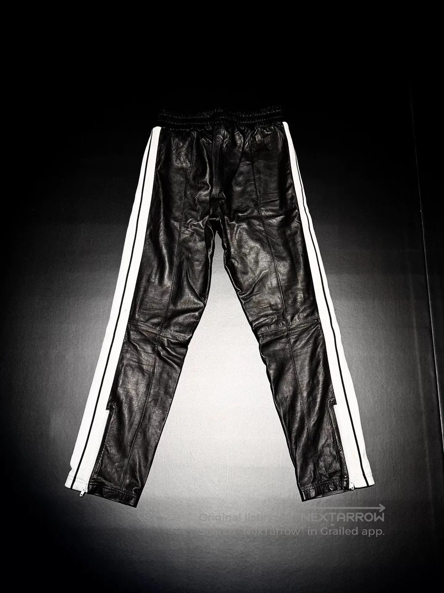 Palm Angels Palm Angles Leather Striped Trousers. Size US 38 / EU 54 - 2 Thumbnail