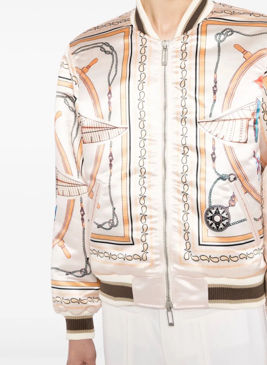 Rhude Rhude X Nautica Satin Bomber Jacket Size XL Size US XL / EU 56 / 4 - 5 Thumbnail