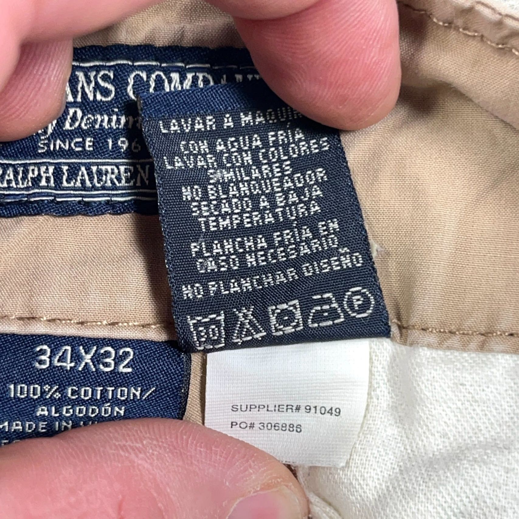 Polo Ralph Lauren VINTAGE Polo Ralph Lauren Cargo Pants Men 34x32 Tan Brown Paratropper Military Cargo Pants Mens Brown 34x32 Size US S / EU 44-46 / 1 - 6 Thumbnail