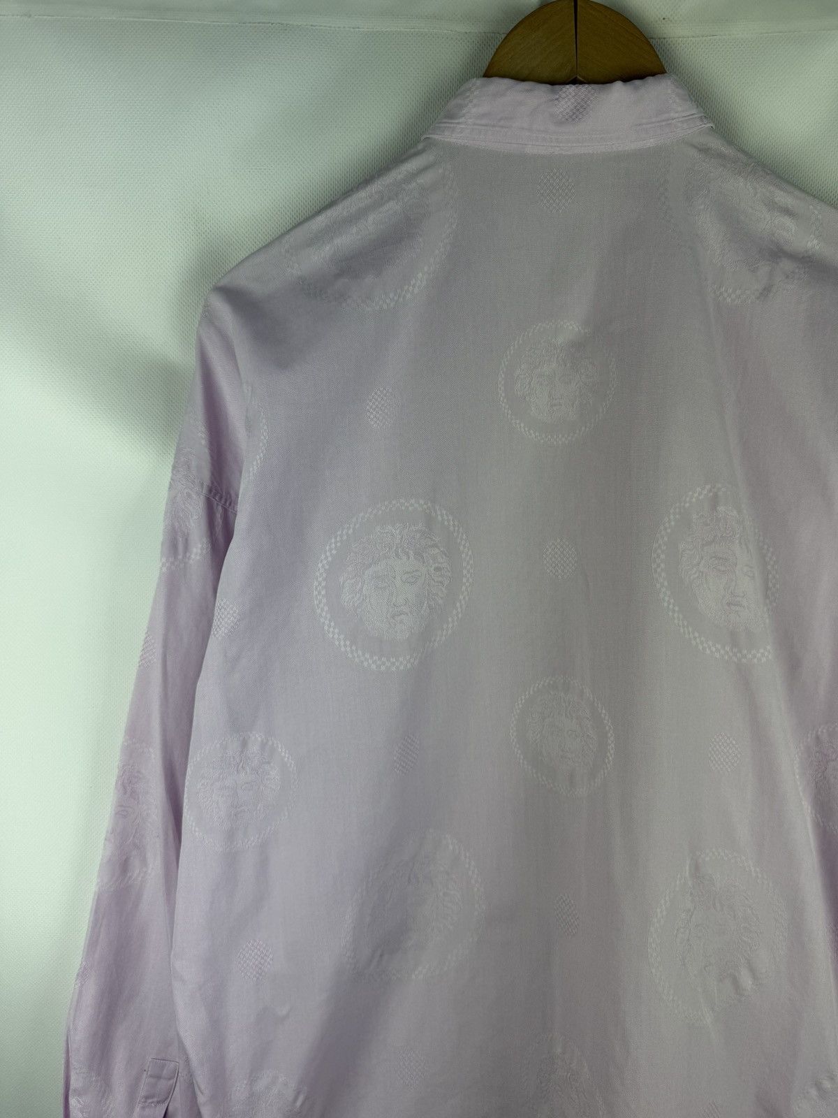 Versace Gianni Versace Vintage Multilogo Long Sleeve Button Up Shirt Size US S / EU 44-46 / 1 - 14 Thumbnail