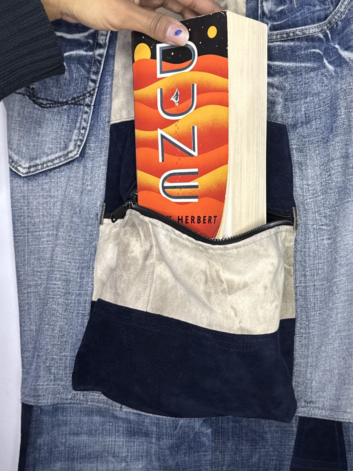 Other Cargo Upcycled Denim Elephant Pant Size US 38 / EU 54 - 4 Thumbnail