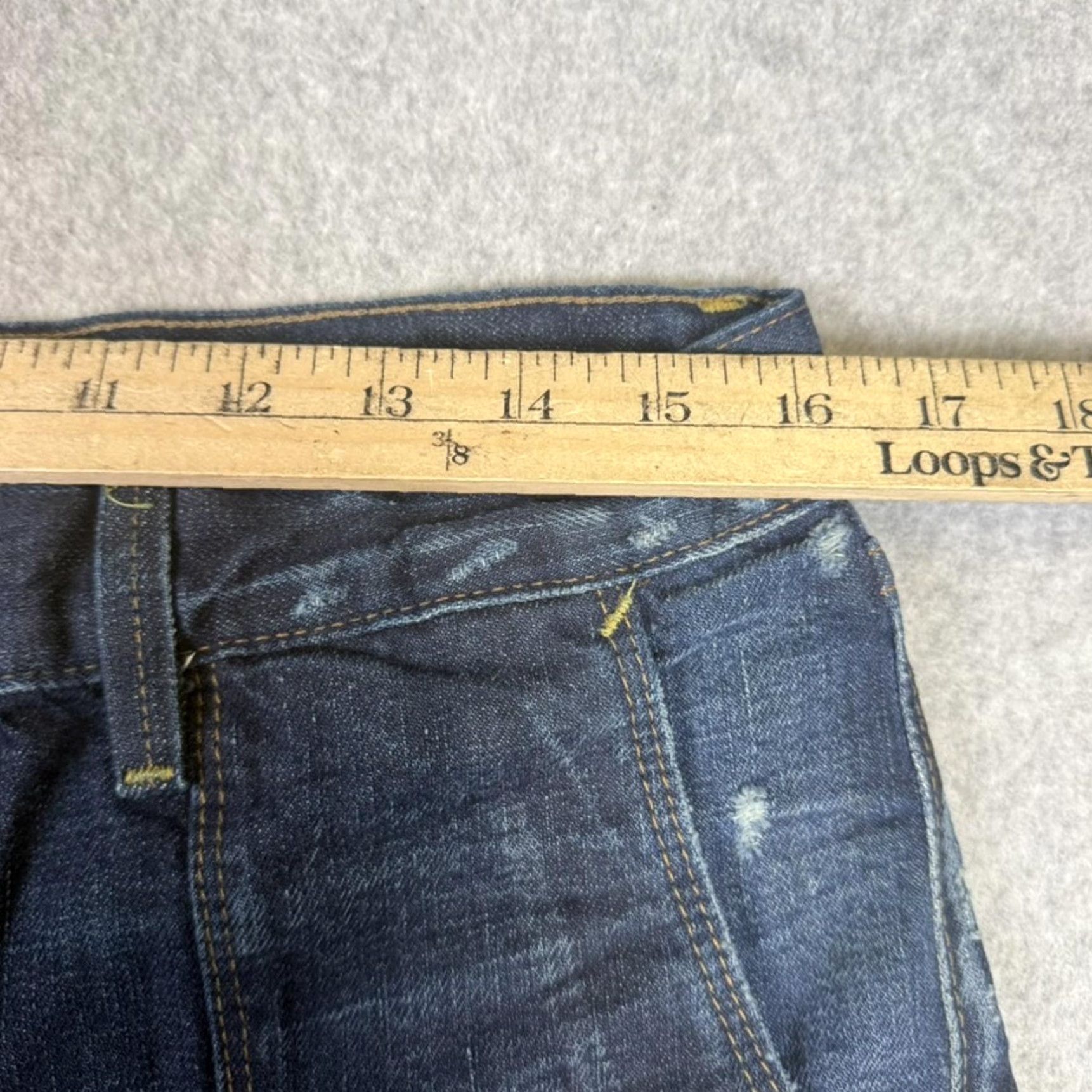 Lucky Brand Lucky Brand Jeans Women’s 8/29 Cargo Distressed Straight Blue 7W11009 Size 30" / US 8 / IT 44 - 5 Thumbnail