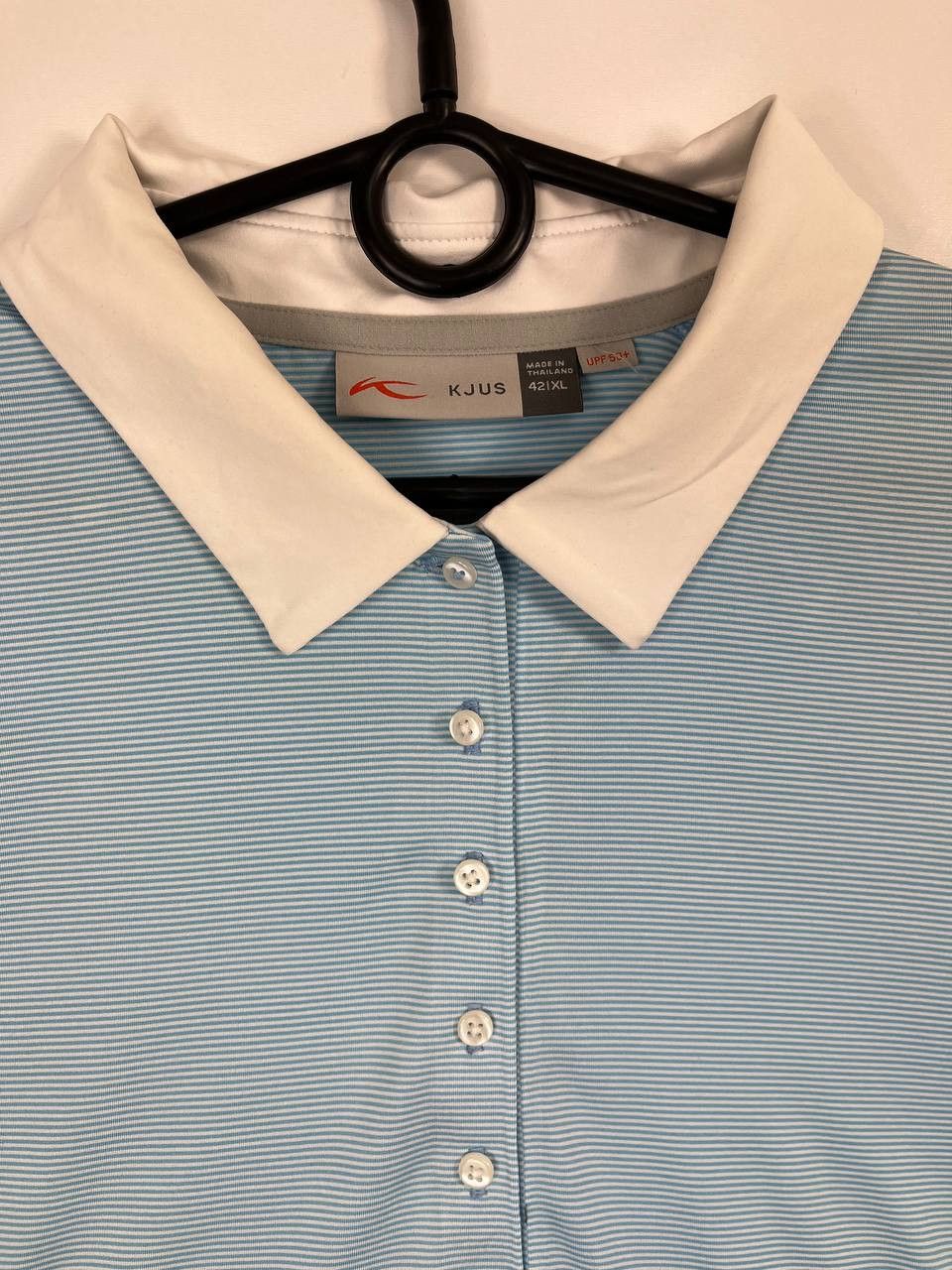 Other Kjus Women Golf Polo Shirt Blue Striped Short Sleeve Size XL Size XL / US 12-14 / IT 48-50 - 2 Thumbnail