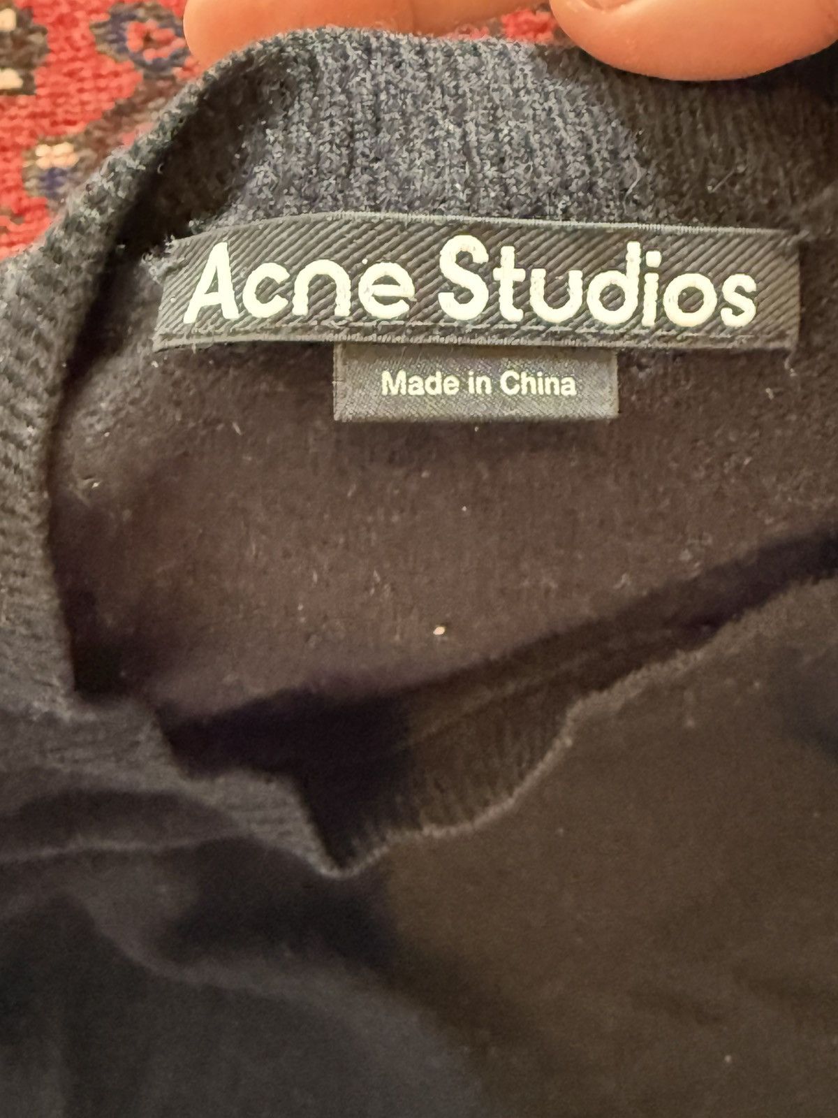 Acne Studios Black Wool Crewneck Sweater Size S Size US S / EU 44-46 / 1 - 2 Thumbnail