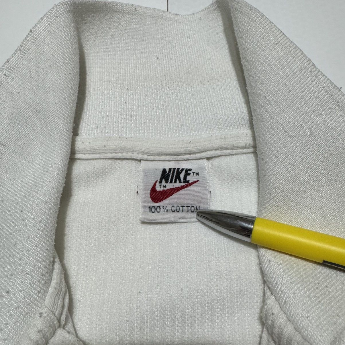 Nike × Vintage Vintage Nike Men’s White Golf Polo Shirt 90’s Slim Size L Size US L / EU 52-54 / 3 - 5 Thumbnail