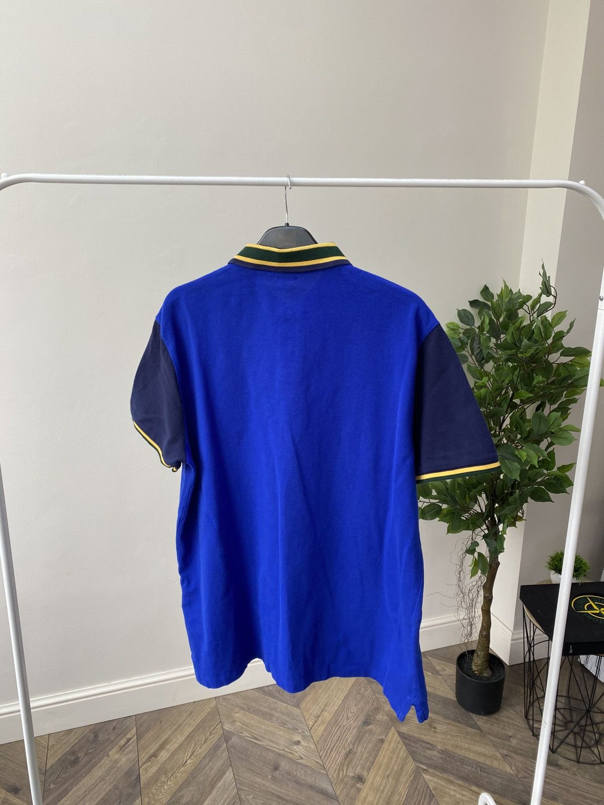 Polo Ralph Lauren × Vintage Vintage Polo Ralph Lauren Gold Big Pony Blue Polo T-Shirt Size US L / EU 52-54 / 3 - 11 Thumbnail