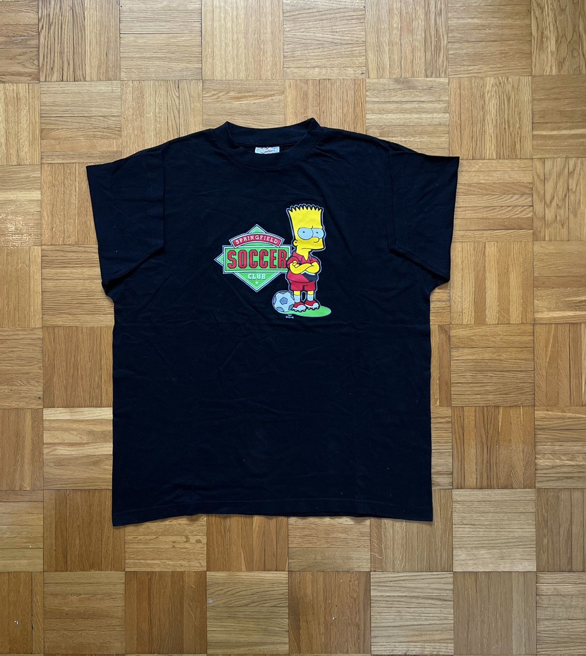 The Simpsons × Vintage Tshirt The Simpsons 2003 Vintage Football Size US XL / EU 56 / 4 - 2 Thumbnail