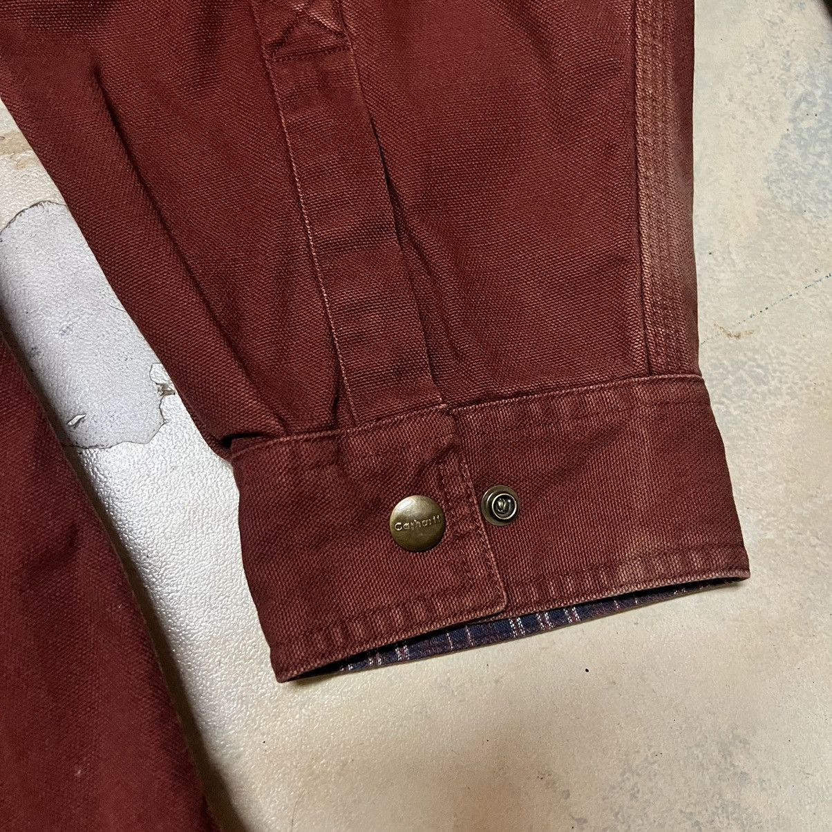 Carhartt Distressed Carhartt Button Up Jacket Sun Faded Size US XXL / EU 58 / 5 - 6 Thumbnail