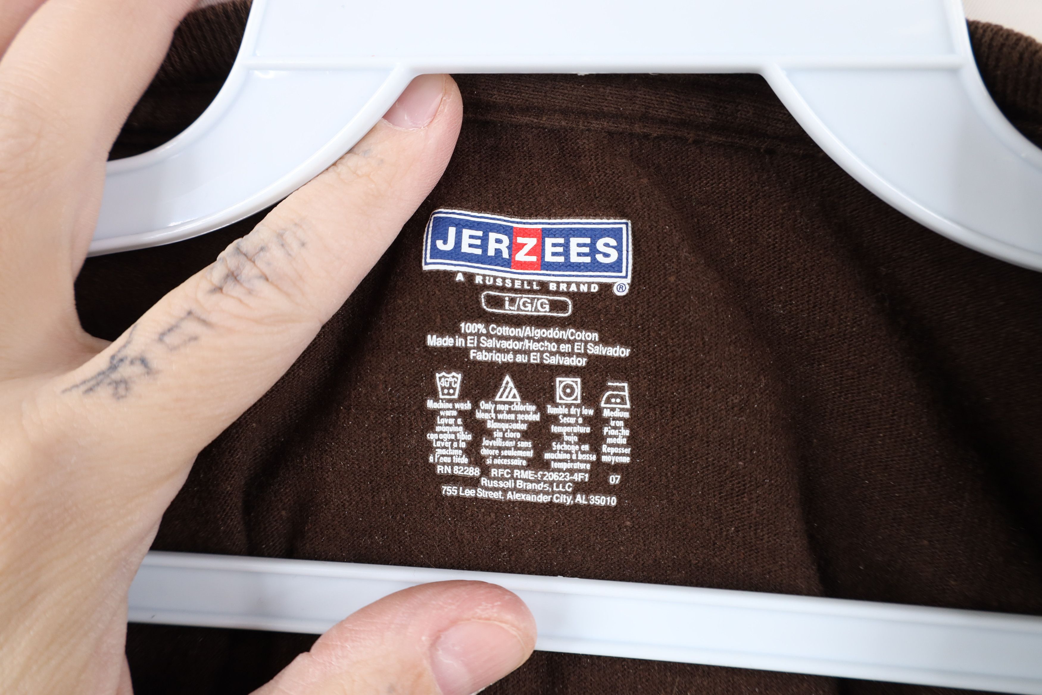 Vintage Vintage Y2K Streetwear Blank Short Sleeve T-Shirt Brown Size US L / EU 52-54 / 3 - 6 Thumbnail