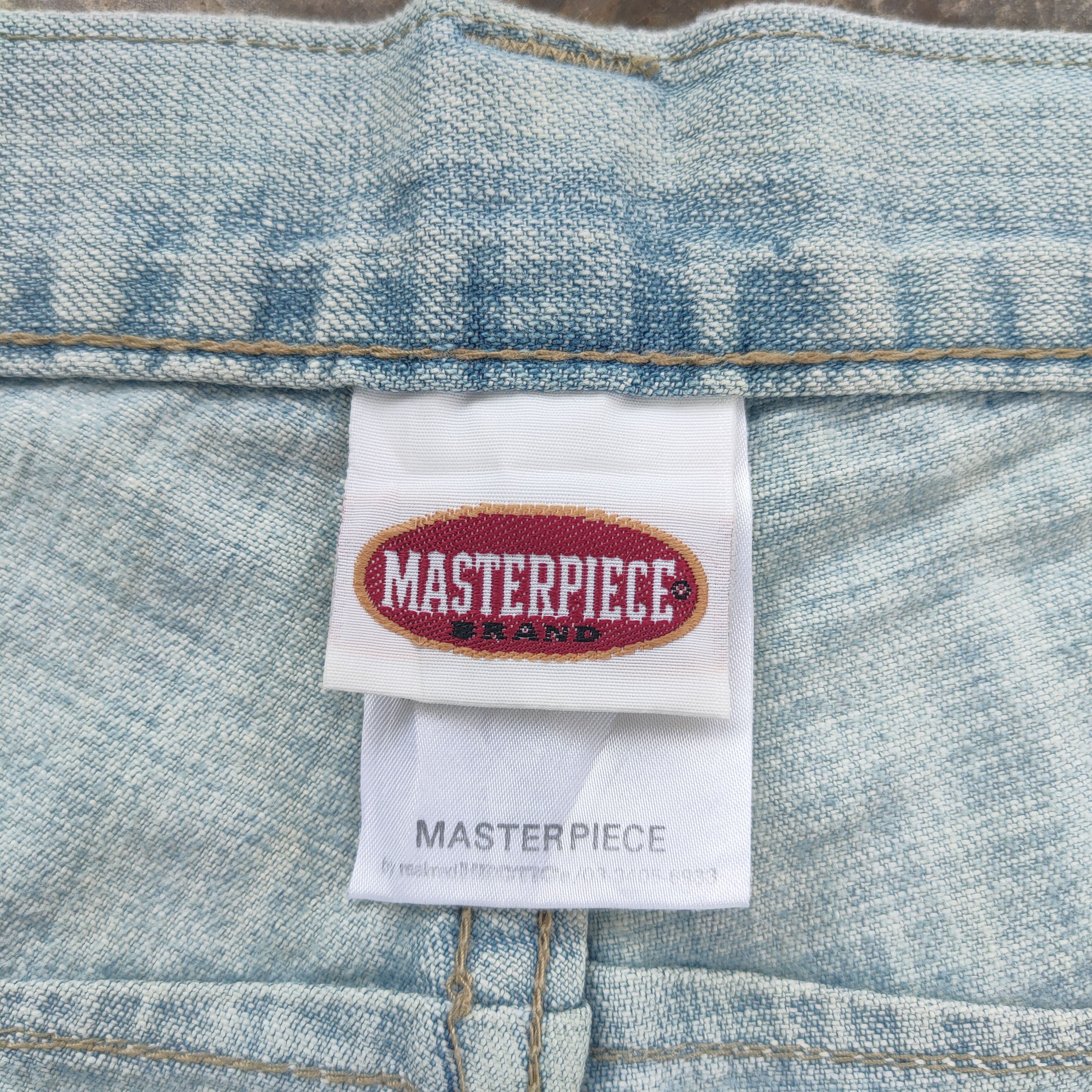 MasterPiece VINTAGE MASTERPIECE BAGGY FADED RIPPED JEANS DENIM PANTS Size US 35 - 12 Thumbnail