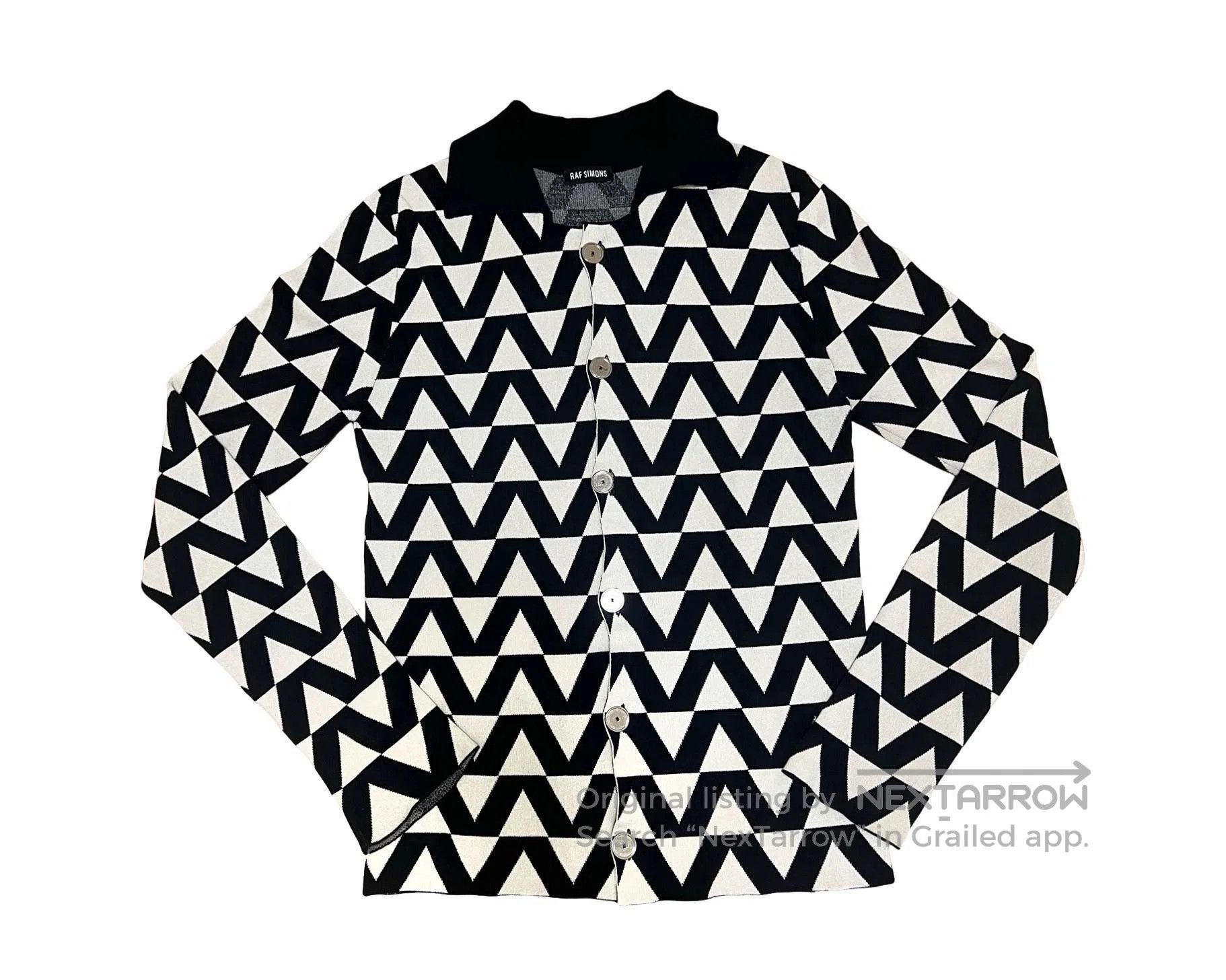 Raf Simons Raf Simons Diamond Knit Long Sleeve Size US S / EU 44-46 / 1 - 1 Thumbnail