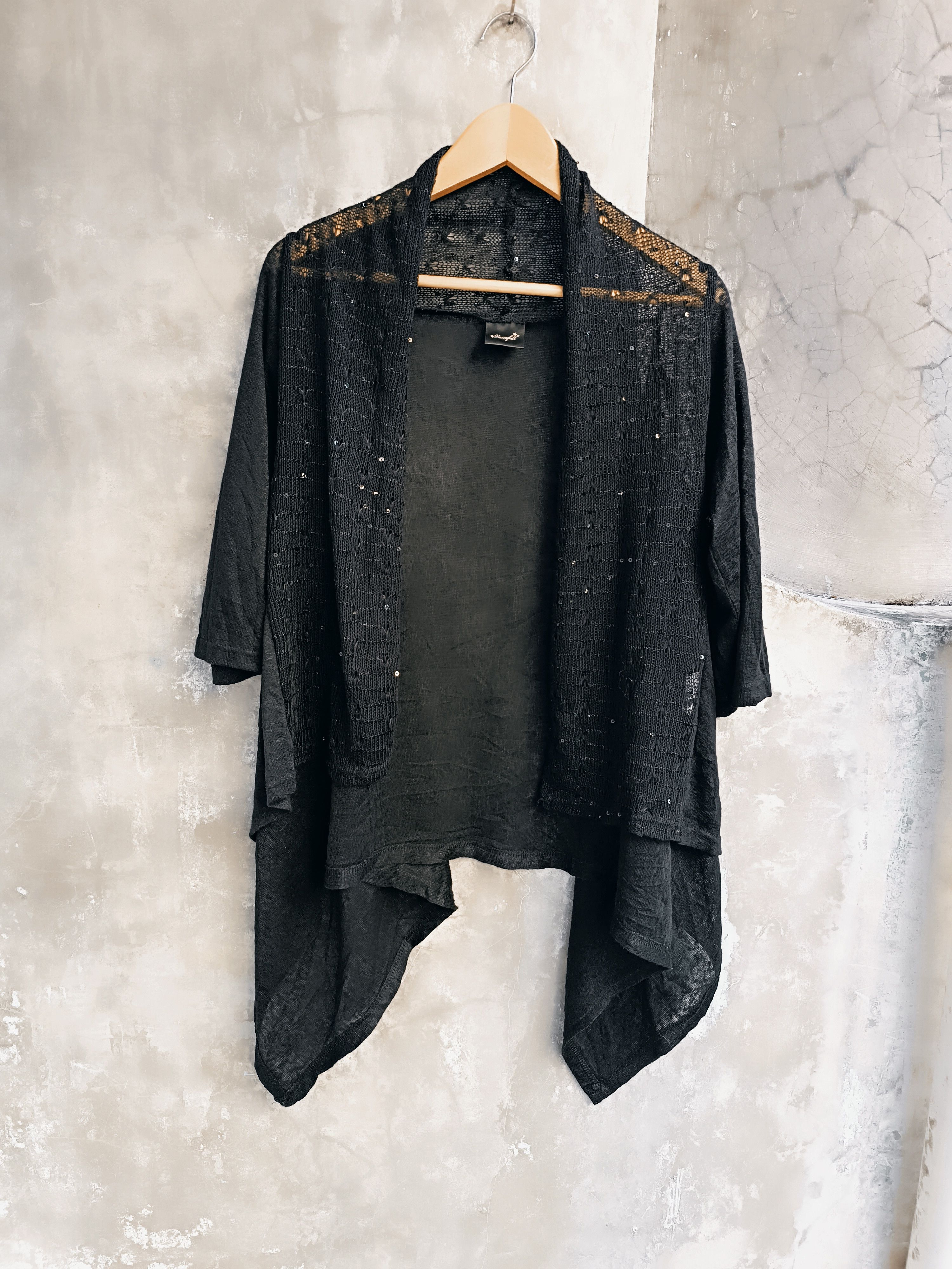 Japanese Brand VASSAFULL CARDIGAN SCARF WEAR DRESS Size L / US 10 / IT 46 - 1 Thumbnail