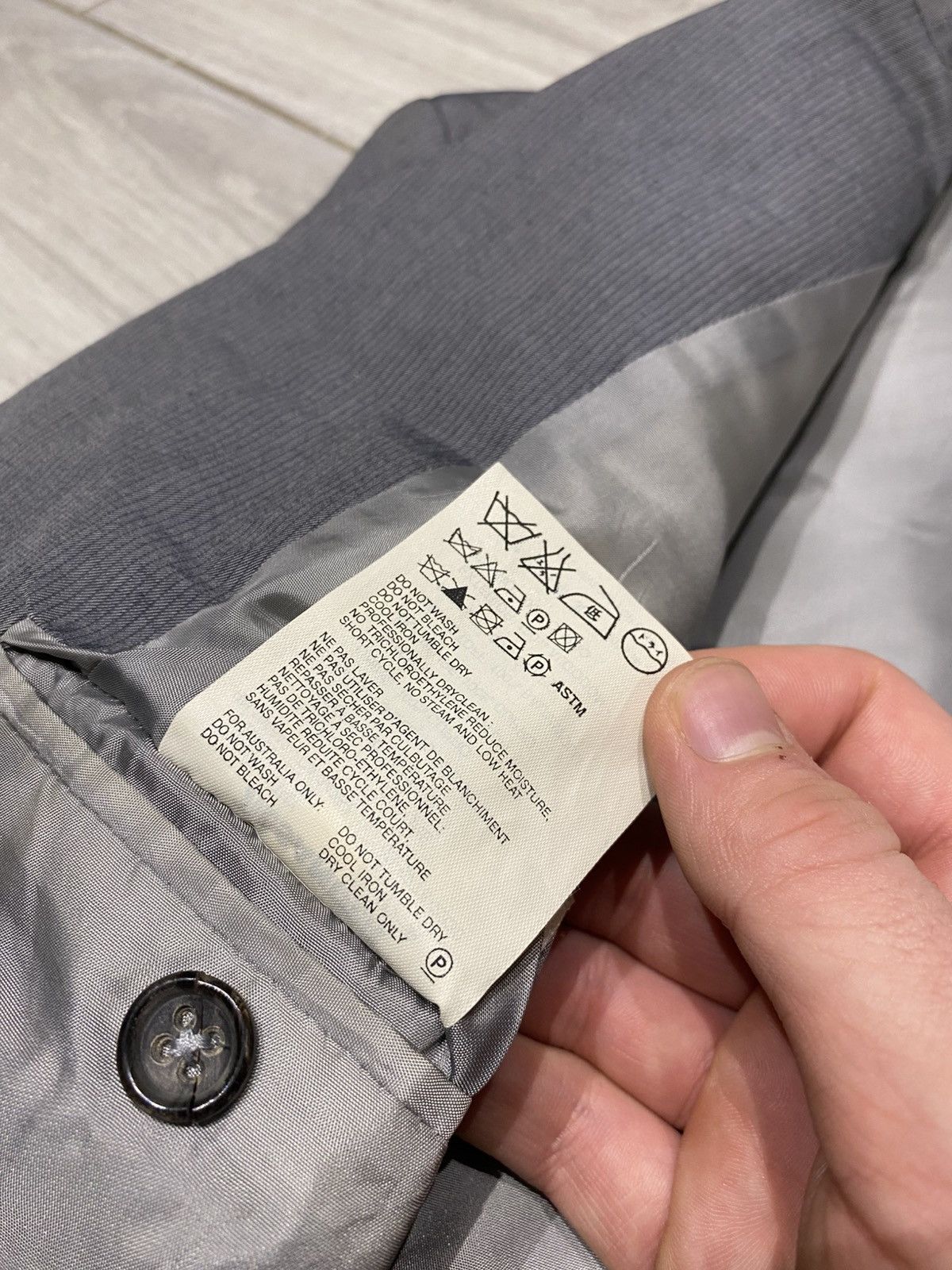 Jil Sander VERY VINTAGE Jil Sander Men Grey Cotton Blazer Jacket crazy Size 52L - 8 Thumbnail