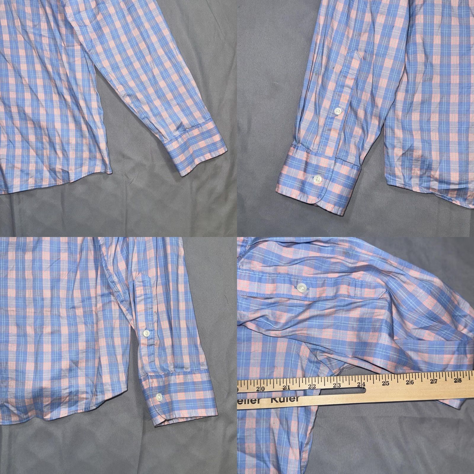 Faherty Faherty Shirt Mens Large Blue Check Long Sleeve The Movement Shirt Size US L / EU 52-54 / 3 - 8 Thumbnail